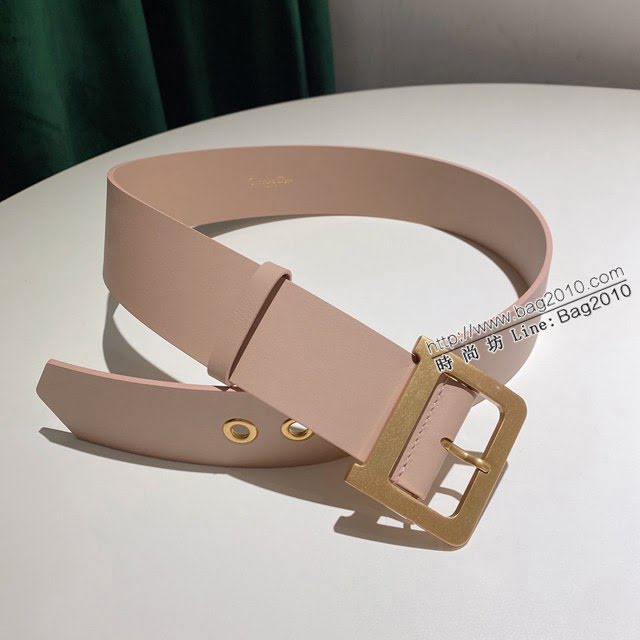 Dior高端女士腰帶 迪奧D字復古銅扣雙面牛皮腰帶  jjp2105